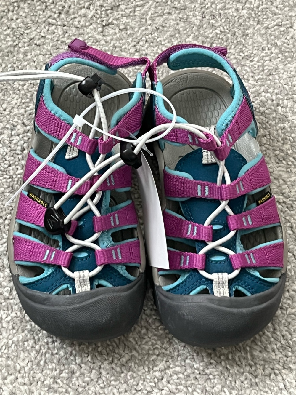 NWT Keen Newport Boundless Purple & Teal Kids Sandals Size 10 $65 Retail
